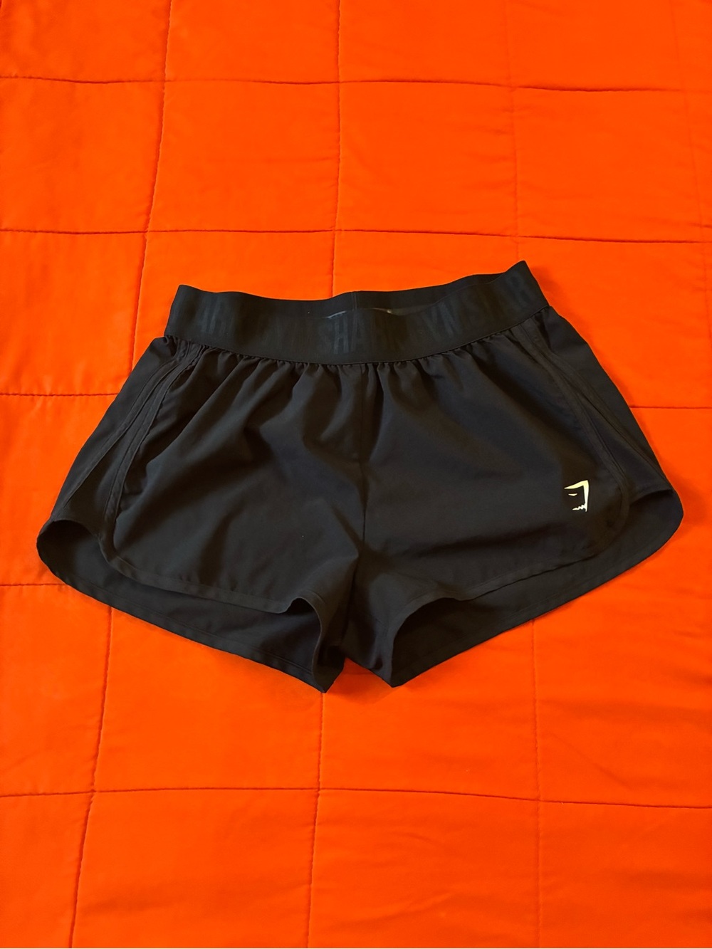 Gymshark Training Shorts Women Medium Black Mesh Panel Athletic Running Workout